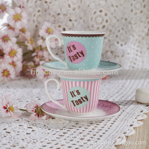 100CC Elegant New Bone China coffee cup gift set